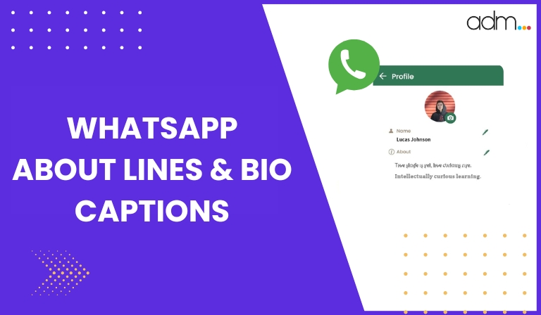 WhatsApp About Lines & Bio Captions