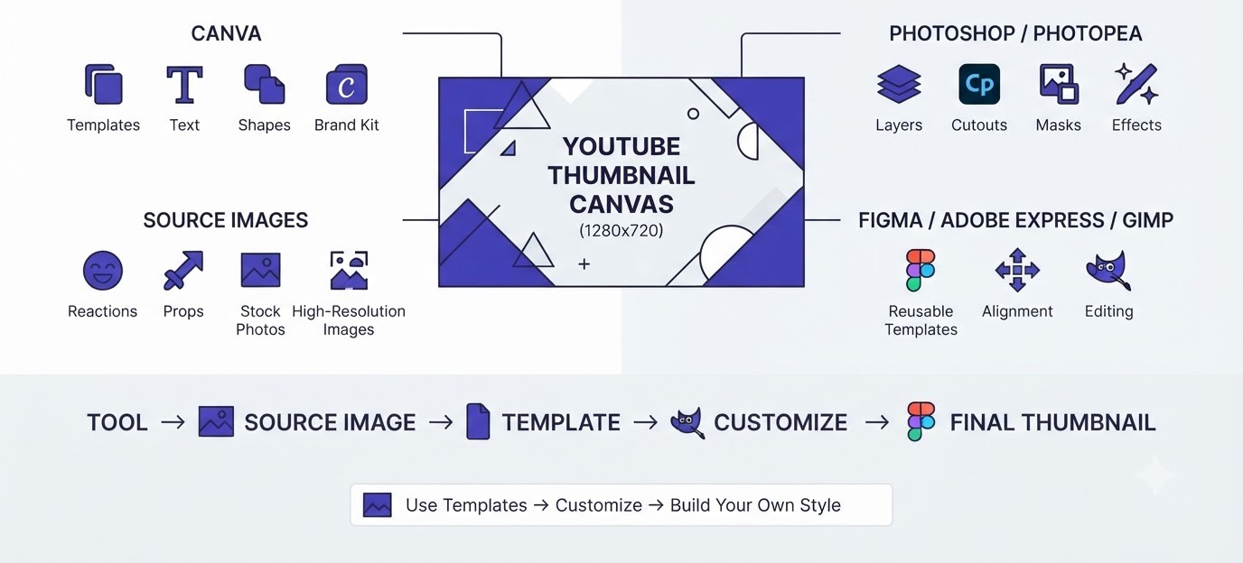 Tools for How to Create YouTube Thumbnails