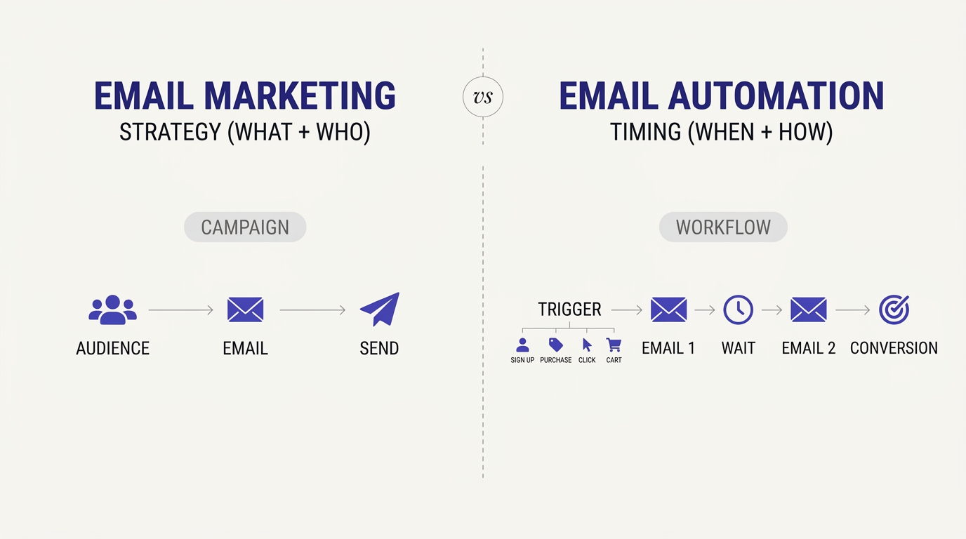 Email Marketing vs Email Automation
