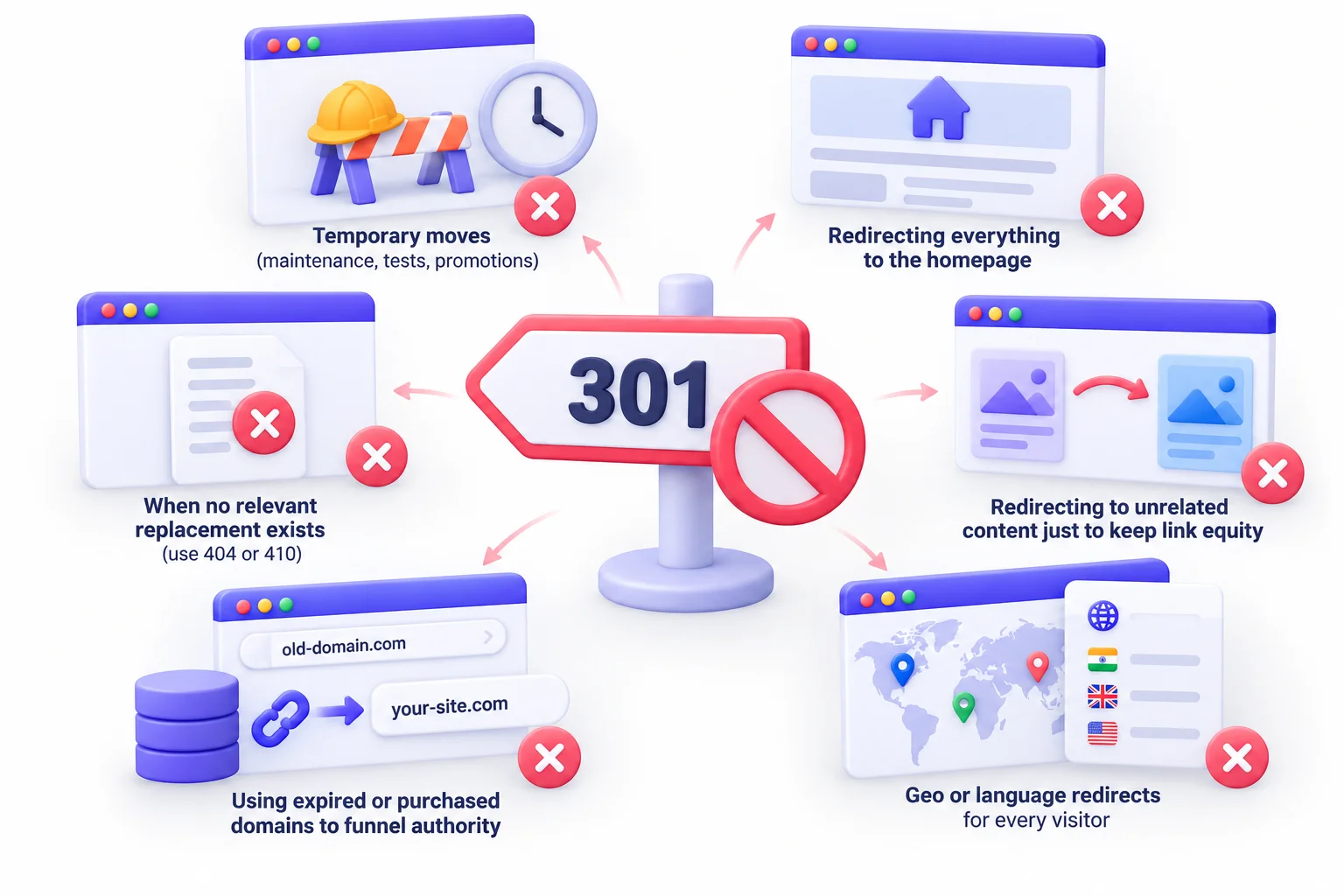 When You Should NOT Use a Permanent Redirect